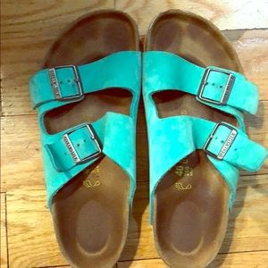 Teal Blue Birkenstocks